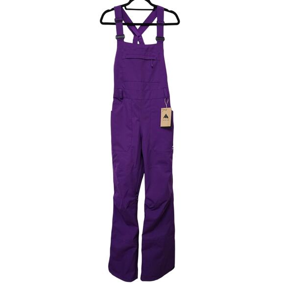 Burton Jackets & Blazers - NWT Burton Women's Avalon Bib Snow Snowboard Ski Pants Size S Imperial Purple